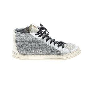 P448 high top sneaker silver glittery with black laces size 37